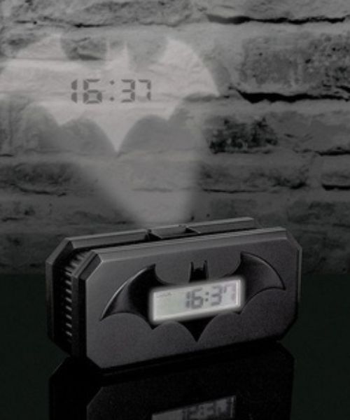Bat-Signal Projection Alarm Clock