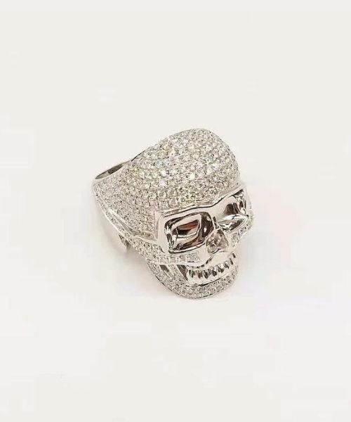 Diamond Skull Ring 