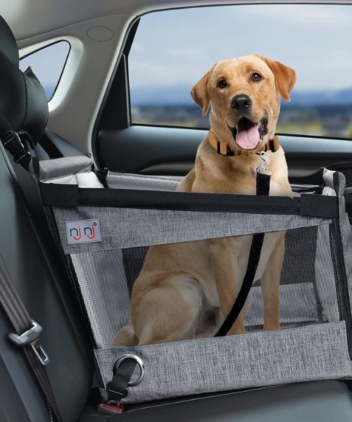 Dog Car Seat for Pet Travel with Waterproof Pad