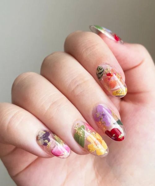 Dried Flowers Press-On Nails