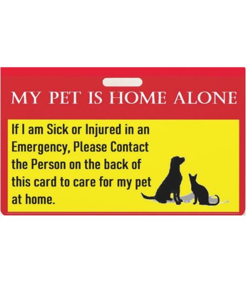Emergency Pet Care Card