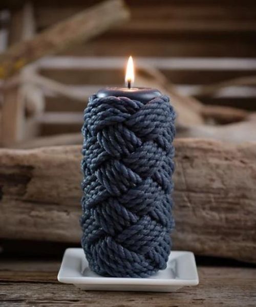 Fist Beeswax Rope Candle