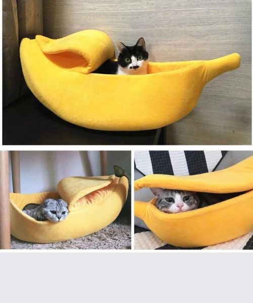 Funny Banana Cat Bed House