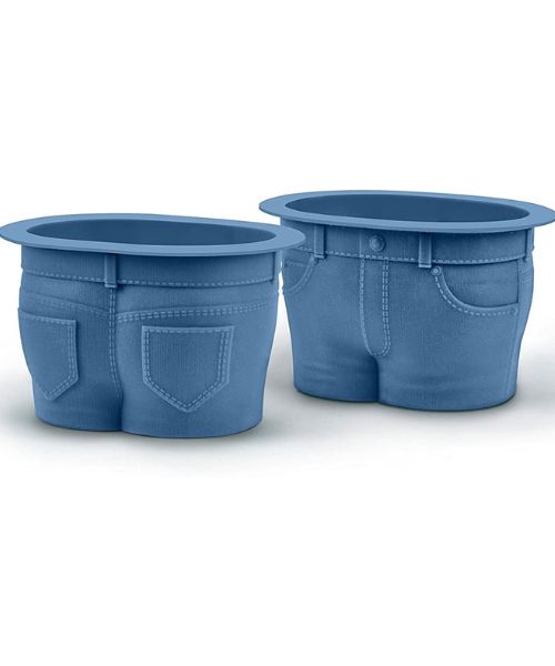 Genuine Fred MUFFIN TOPS Denim-Style Baking Cups Set of 4