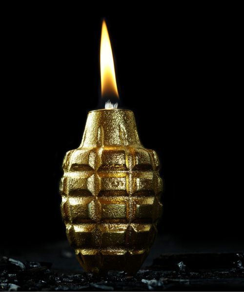 Grenade Oil Lamp