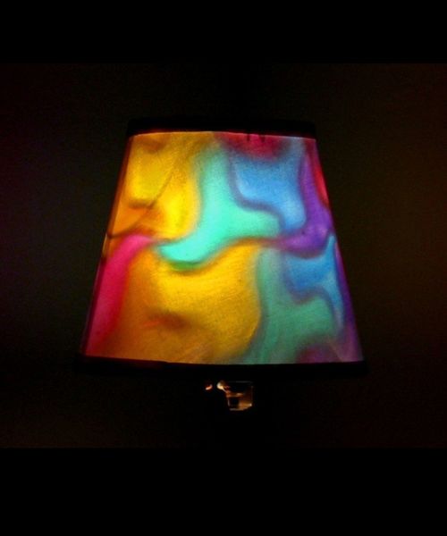 Hand-Painted Rainbow Mosaic Mood-Light Bulb