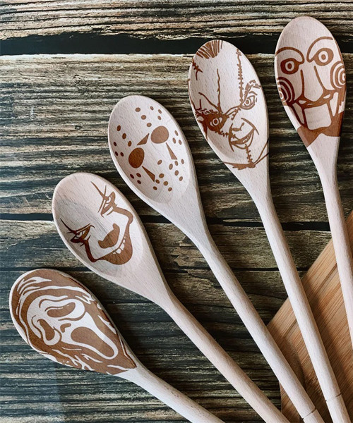 Horror Characters Wooden Spoon Set