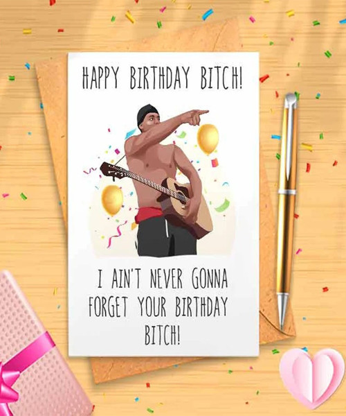  I Love You Bitch Meme Birthday Card