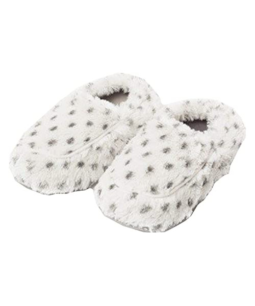 Intelex Fully Microwavable Luxury Cozy Slippers Snowy