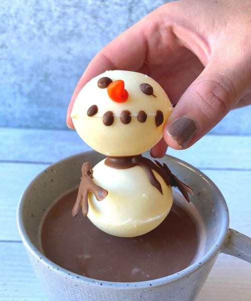 Melting Hot Chocolate Filled Snowman