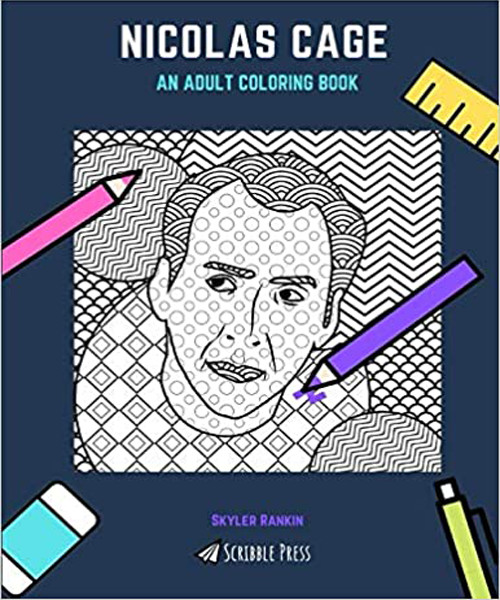 Nicolas Cage Colouring Book