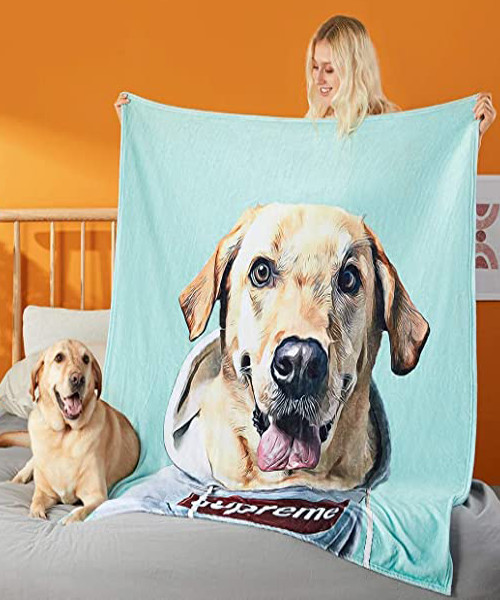 Pet Custom Photo Blanket