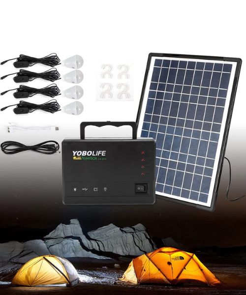 Portable Solar Rechargeable Battery Pack Generator