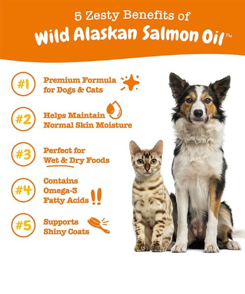 Pure Wild Alaskan Salmon Oil For Dogs & Cats
