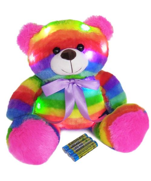 Rainbow Glow Teddy Bear