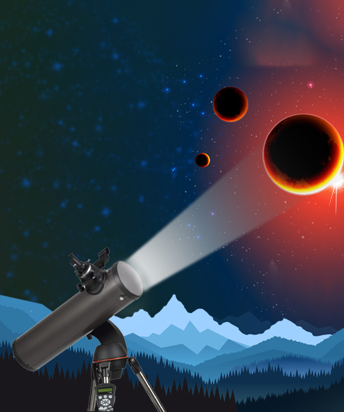 Ring of Fire Solar Eclipse Hand Control Telescope.