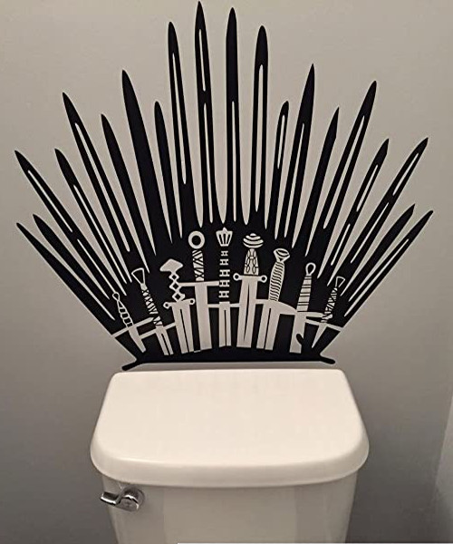 Toilet Decal Iron Throne