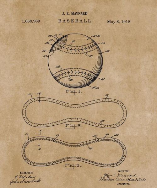 Vintage Baseball Art Print