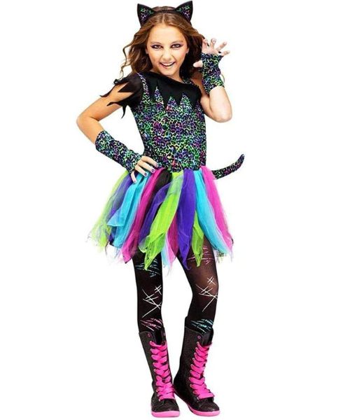 Wild Cat Rainbow Animal Child Halloween Costume