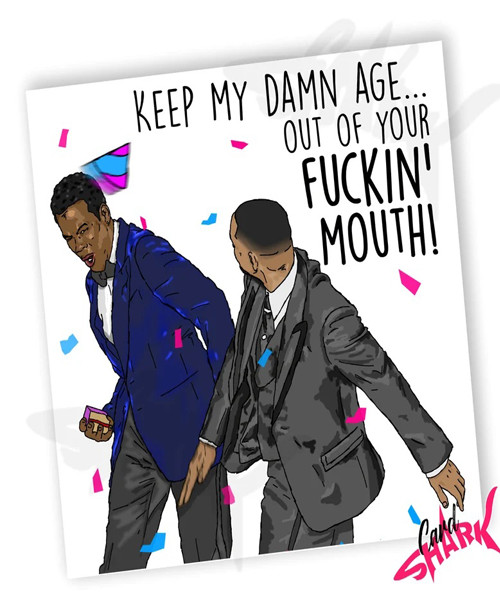 Will Smith Slap Funny Birthday Card