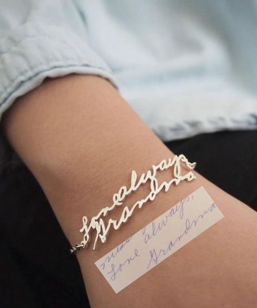 Your Actual Handwriting Bracelet