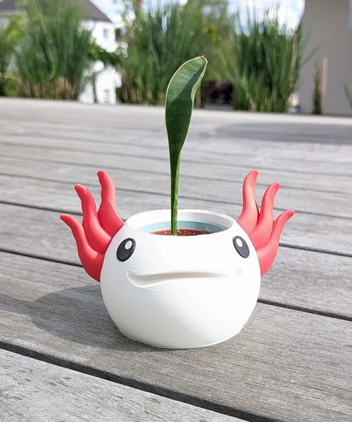Axolotl Deco Kawaii Vase