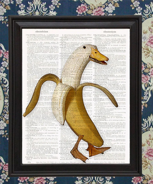 Banana Duck Poster