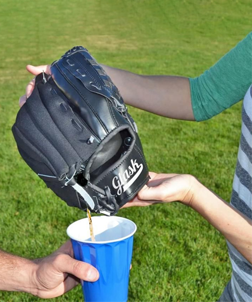 Baseball Glove Flask