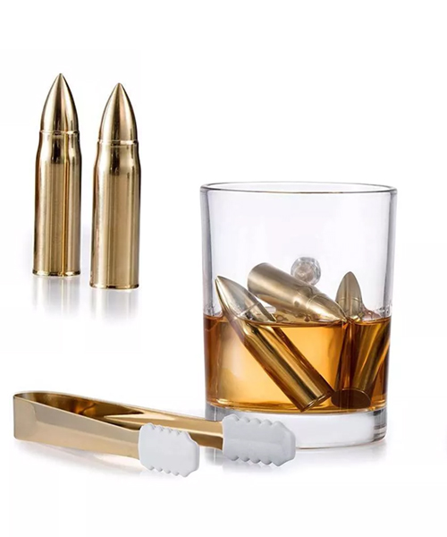 Bezrat Set Of 6 Gold Chilling Stones