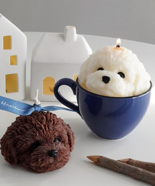 Bichon Frise Candle