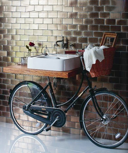 Bicycle Washstand With Basin