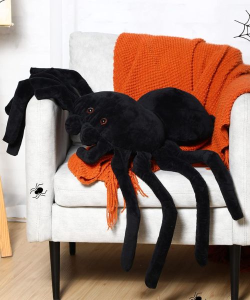 Black Spider Sleeping Plush