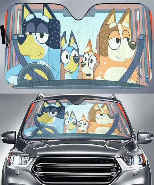 Bluey Auto Sunshade Car