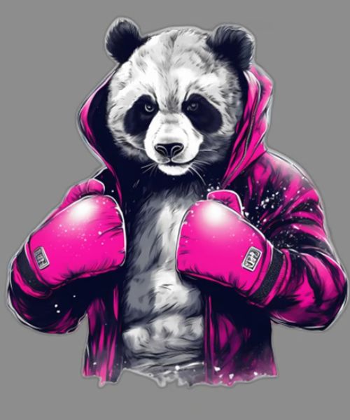 Boxing Panda MMA UFC Fighter PNG