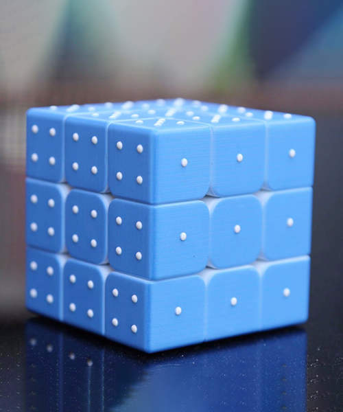 Braille Magic Cube Puzzle For Blind