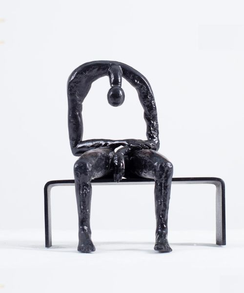 Bronze Melancholy Sculpture