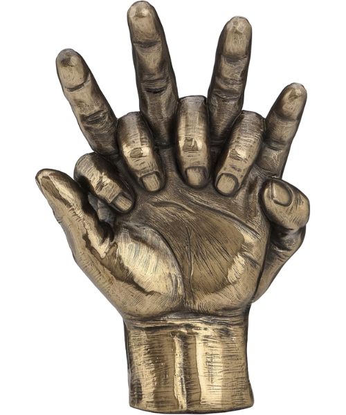 Bronze Soulmates Lovers Hands