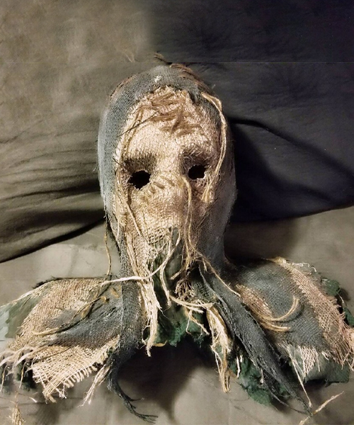Burlap Scarecrow Halloween Mask