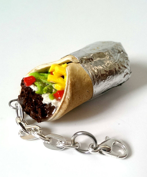 Burrito Charm Keychain