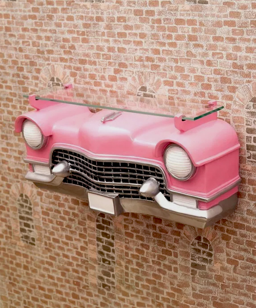 Cadillac Car Wall Shelf Pink