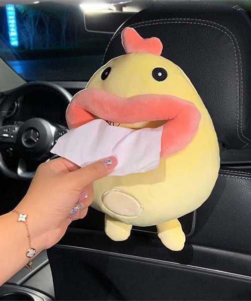 Car Plush Animals Tissue Box