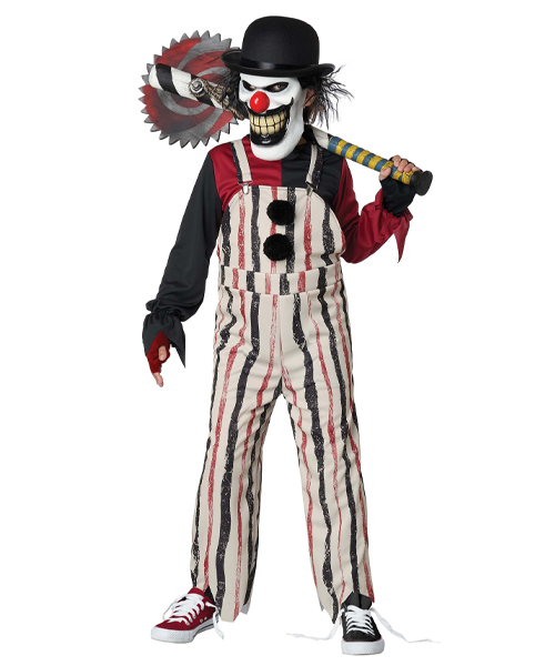 Carnival Creepster Clown Costume For Boys