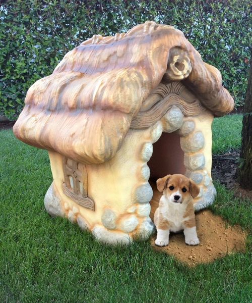 Carved Dog House