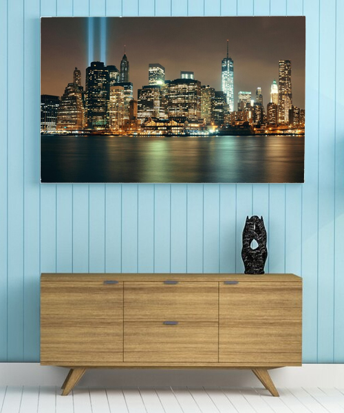 Chicago Night City Canvas