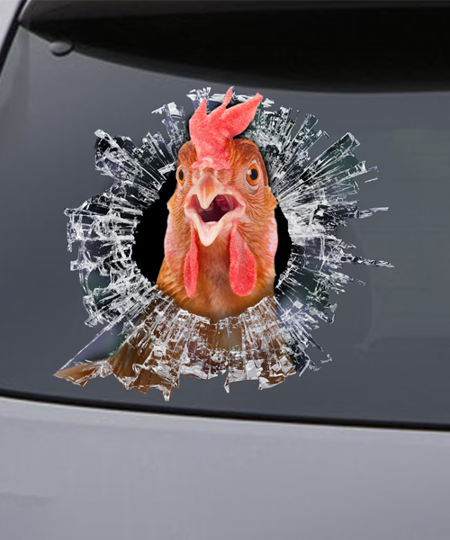 Chicken Window Decal Sticker