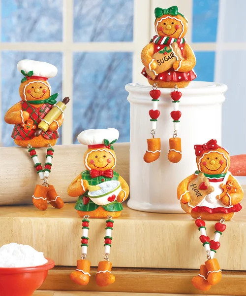 Christmas Gingerbread Sitters Set