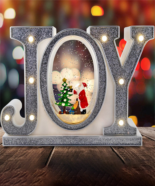 Christmas Joy Santa Musical Decoration