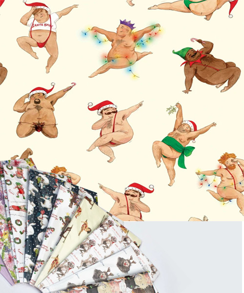 Chubby Dancers Wrapping Paper