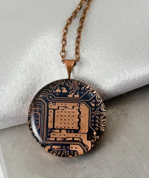 Circuit Board Necklace