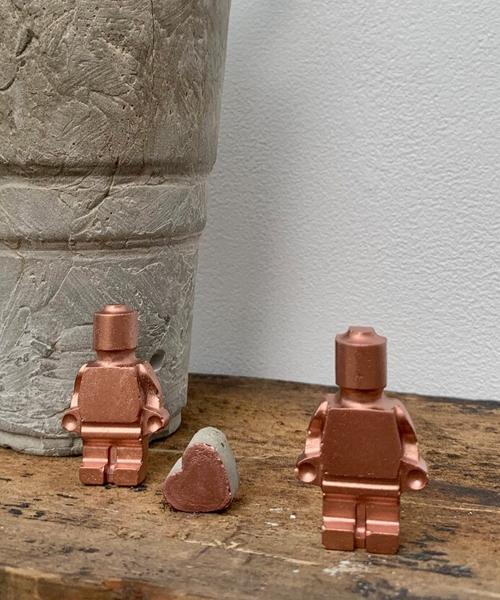 Concrete Copper Lego Men